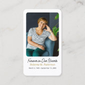 Visite Carte de prière commémorative de la Croix moderne (Devant)