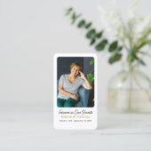 Visite Carte de prière commémorative de la Croix moderne (Debout devant)