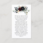 Visite Carte de prière commémorative de la marine de Bour (Dos)