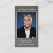 Visite Carte de prière commémorative de la photo funérair (Devant)