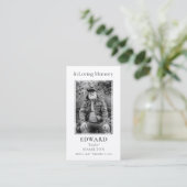 Visite Carte de prière commémorative de la photo funérair (Debout devant)