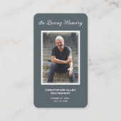 Visite Carte de prière commémorative de la photo funérair (Devant)