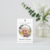 Visite Carte de prière commémorative en mémoire d'amour (Debout devant)