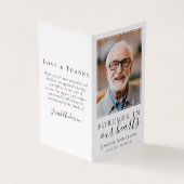 Visite Carte de prière commémorative Folever in Our Heart (Extérieur)