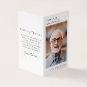 Visite Carte de prière commémorative Folever in Our Heart (Extérieur)