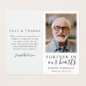 Visite Carte de prière commémorative Folever in Our Heart (Extérieur déplié)