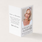 Visite Carte de prière commémorative Folever in Our Heart (Extérieur)