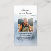 Visite Carte de prière commémorative funéraire de la forê (Devant)