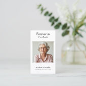 Visite Carte de prière commémorative Lavender (Debout devant)