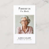 Visite Carte de prière commémorative Lavender (Devant)