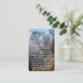 Visite Carte de prière commémorative Psalm 23 Calm Lake (Debout devant)