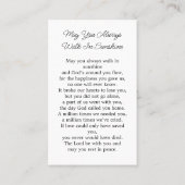 Visite Carte de prière commémorative simple (Dos)