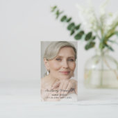 Visite Carte de prière commémorative simple (Debout devant)