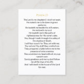 Visite Carte de prière commémorative simple blanche (Dos)