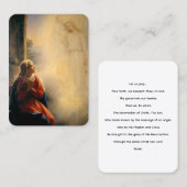 Visite Carte de prière d'annonce (Devant / Derrière)