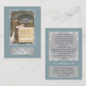 Visite Carte de prière de communion du miracle eucharisti (Devant / Derrière)