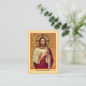 Visite Carte de prière de communion spirituelle catholiqu (Debout devant)