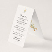 Visite Carte de prière de Jésus aux funérailles catholiqu (Dos)