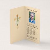 Visite Carte de prière de Jésus aux funérailles catholiqu (Intérieur)