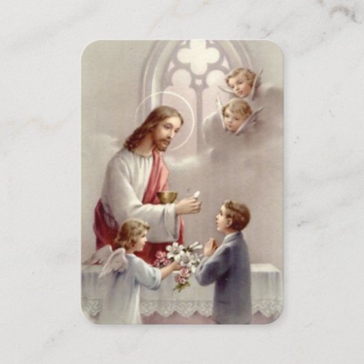 Visite Carte de prière de la première sainte communion (Devant)