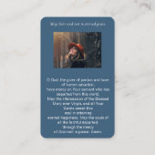 Visite Carte de prière de la Sainte Marie catholique (Dos)