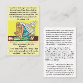 Visite Carte de prière de la vie éternelle (Devant / Derrière)