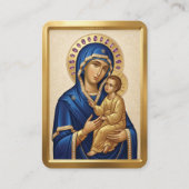 Visite carte de prière de la Vierge Marie (Devant)