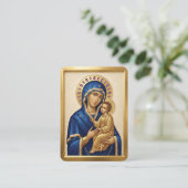 Visite carte de prière de la Vierge Marie (Debout devant)