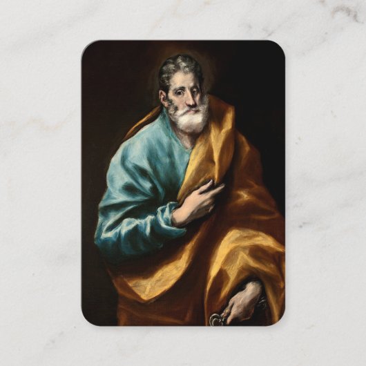 Visite Carte de prière de l'Apôtre Saint Pierre (Devant)