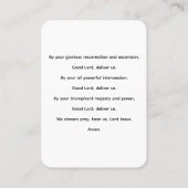 Visite Carte de prière de l'Ascension (Dos)