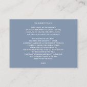 Visite Carte de prière de service commémoratif de funérai (Dos)