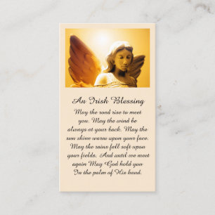 Visite Carte de prière de sympathie d'ange