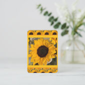 Visite Carte de prière de tournesol (Debout devant)