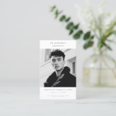 Visite Carte de prière espagnole simple photo pour les fu (Debout devant)