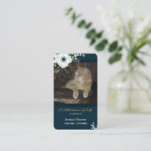 Visite Carte de prière florale funéraire avec une option  (Debout devant)