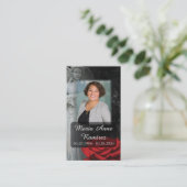 Visite Carte de prière funéraire catholique (Debout devant)