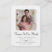 Visite Carte de prière funéraire commémorative moderne do (Devant)