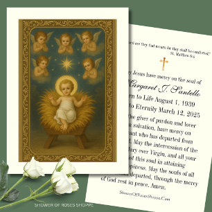 Visite Carte de prière funéraire du Mémorial de Noël cath