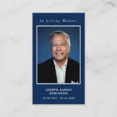 Visite Carte de prière funéraire en mémoire d'amour (Devant)