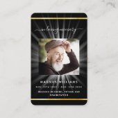 Visite Carte de prière funéraire en or noir (Devant)