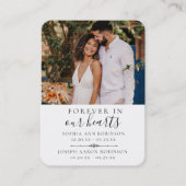 Visite Carte de prière funéraire mémorial double photo (Devant)