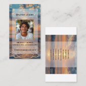 Visite Carte de prière funéraire personnalisée – Concepti (Devant / Derrière)