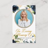 Visite Carte de prière funéraire photo de la Marine (Devant)