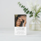 Visite Carte de prière funéraire photo double mémorial (Debout devant)