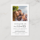 Visite Carte de prière funéraire photo double mémorial (Devant)