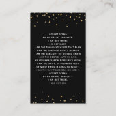 Visite Carte de prière funéraire photo noire (Dos)