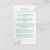 Visite Carte de prière funéraire pour papillon d'aquarell (Dos)