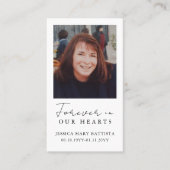 Visite Carte de prière funéraire pour toujours dans nos c (Devant)