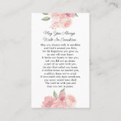 Visite Carte de prière funéraire rose (Dos)