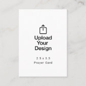 Visite Carte de prière imprimée de 2,5 po x 3,5 po (Devant)